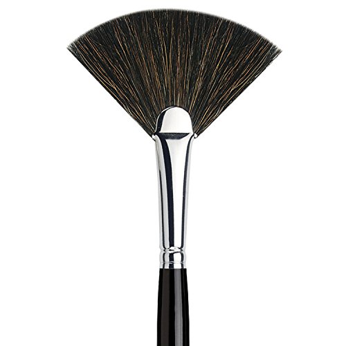 Da Vinci Fächerpinsel / Fächerpinsel Make up / Fächer Pinsel Highlighter / Fan brush Strobing / Fan Pinsel, Echthaar (extrafeines Ziegenhaar), 1er Pack (1 x 1 Stück) - 2