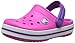 Crocs Crocband Kids, Unisex-Baby Clogs, Pink (Neon Magenta/Neon Purple), 2 UK