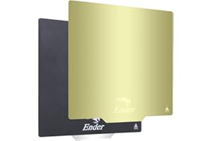 HOCENWAY Upgrade Creality Ender 3 V2 235 x 235 mm, piastra in acciaio con rivestimento in PEI e adesivo liscio PEI per stampante 3D Ender 3 Pro 3S, Ender 5, 5S e Ender5 Pro