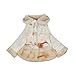 Arrowhunt Baby Girls Fleeced Warm Winter Faux Fur Lace Coat Yellow