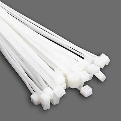 Woltersberger Professional Cable Ties Industrial Quality Natural/White | Choice of Length: 100 mm, 150 mm, 250 mm, 300 mm, 400 mm, 500 mm Sturdy and Temperature Resistant up to 600 °C