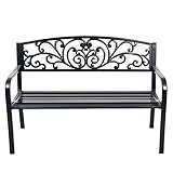 Gartenbank Sitzbank Parkbank Gartenmöbel Matall 3-4Sitzer...