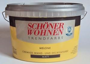2,5 L Schöner Wohnen Trendfarbe, cremige Wand- und Deckenfarbe, Melone