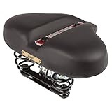 Untergestell: Stahl schwarz Lepper Hygia CX Damen Fahrrad Rock Sattel Leder Care Line Retro Vintage bequem, 630280