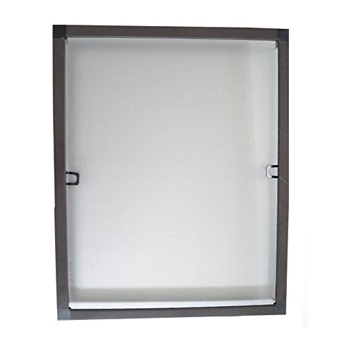 Preisvergleich Produktbild ESTEXO Fliegengitter-Tür, Insektenschutz, Alurahmen, Fliegenschutz, Mückenschutz, weiß, braun (120 x 240 cm, Braun)