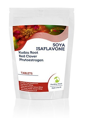 SOYA Isaflavone Kudzu Root Red Clover Complex Vitamins Phytoestrogen Health Food Supplement 90 Tablets Pills Nutrition Supplements HEALTHY MOOD