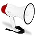 Price comparison product image auna Megaphone Bullhorn Loud Speaker Football Cricket Olympics (30 Max, 50m Max Range & Siren Function) White/Red