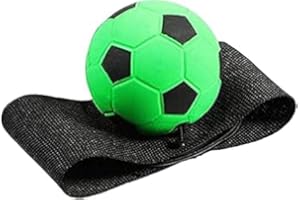 Yjemle Green Wrist Return Ball - Adjustable Bounce Back Balls with String, Rubber Elastic Rebound Ball Finger Exercise Kit Activity and Play,Paddle Balls with String