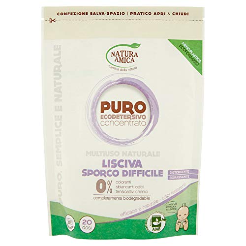 Natura Amica Puro Lisciva per Sporco Difficile, 250 gr - 250 ml