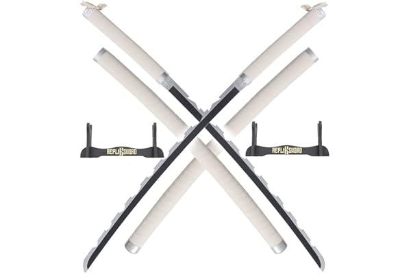 Demon Slayer Lot 2 Katanas Tout en Bois Lame en Bois Epee Inosuke Hashibira Epee Kimetsu No Yaiba Sabre Inosuke Katana