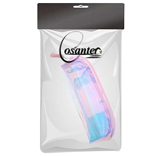 Cosanter caja de l  piz hologr  fico de la manera del l  piz Caja de L  pices Transparente De La Manera Empaqueta El Bolso Cosm  Tico Del Almacenaje  Rosa 