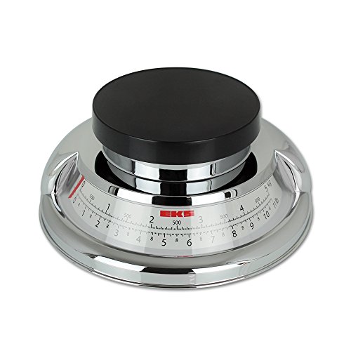 Küchenwaage mit Rührschüssel – Küchenwaage analog – EKS Küchenwaage mit Schüssel mit Farbauswahl (Chrom) - 2