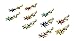 10 X GOLD DIAMANTE INDIAN BRIDAL BINDI CRYSTAL TIKKA HEAD FESTIVAL GEMS D16