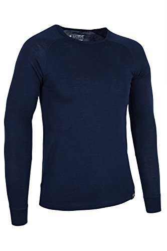 Mountain Warehouse Merino Langärmliger Herren-Pullover mit Rundhalsausschnitt Base Layer Thermo Unterwäsche - 2