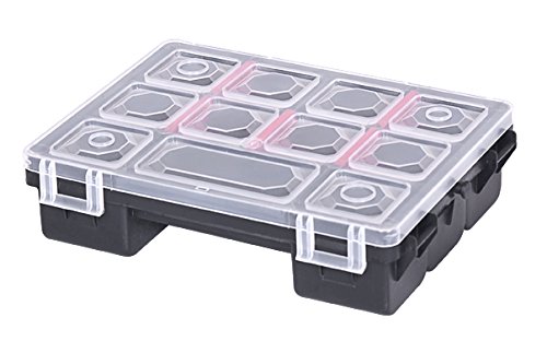 3 teiliges Organizer-Set aus robustem Kunststoff in verschiedenen Größen. Jeder Organizer mit variablen Trennwänden ausgestattet. Topp für Haushalt, Werkstatt und Garage! - 5