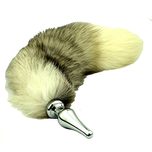 Preisvergleich Produktbild Four Plus One, cremig-weißer Stecker aus hochwertigem Edelstahl für Cosplay, Analstecker