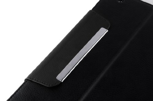 JAMMYLIZARD | G10 Wallet Ledertasche für [ iPad 4 mit Retina, iPad 3 und iPad 2 ] Smart Cover Hülle, SCHWARZ - 3
