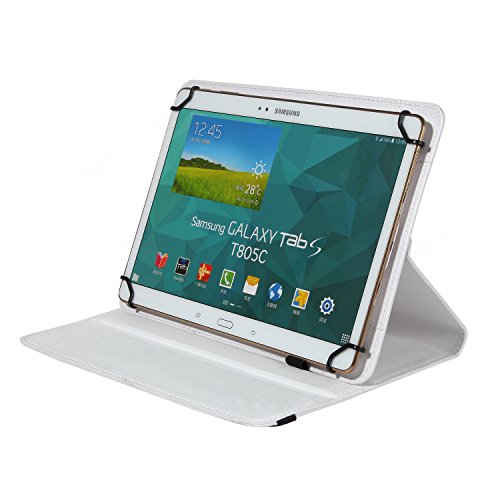 Universal Rotation Tasche für Tablet Modelle in 7, 8 oder 10 Zoll Größe Case Schutz Hülle Cover (7 Zoll, Weiß) - 3