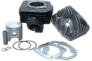 Citomerx Kit cylindre 70 cc AC refroidi par air pour Peugeot Speedfight, Speedfight 2, Buxy, Geo, SV50, Speedake, TKR, Trekker, Vivacity, Zenith, Sachs Limbo, Reggae 50 avec tête cylindrique