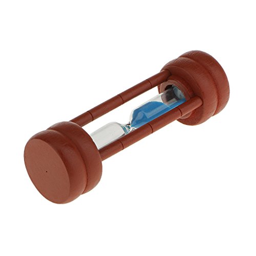 Kastanienbraunen Holz Sanduhr Sandglass Sand Timer Sanduhr Küche Timer Blau - 2 Minuten