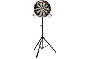 Gorilla Darts Set Double 20 Dartboard & Arrow Pro Tripod Stand With FREE DARTS