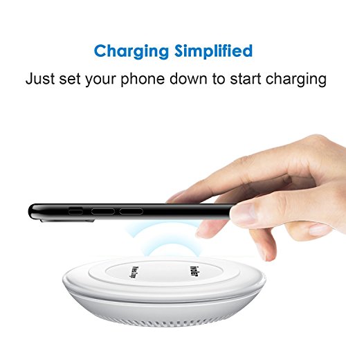 Chargeur Sans Fil iPhone X   8   8 Plus  iVoler Qi Chargeur sans Fil Mini Chargeur    Induction pour iPhone X   8   8 Plus  Samsung Galaxy S9   S9 Plus   S8   S8 Plus  S7   S7 Edge   S6   S6 Edge   S6 Edge Plus  Note 5   8  Nexus 5   6   7  Nokia Lumia 920 et d autres appareils compatibles QI  Sommeil Confortable   Capteur d   clairage intelligent   Pas comprend Adaptive  - Blanc