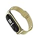 Produktbild Bänder für Xiao Mi Band 3, Verstellbarer Magnetverschluss, Edelstahl-Armband, Ersatzarmband für Xiaomi Mi Band 3, Damen, Herren und Mädchen, Gold, 22mm Band Length:About 210mm