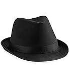 Beechfield Fedora Schwarz S/M