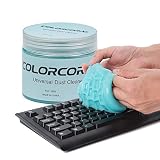 Nettoyeur de clavier Universal Dust Cleaner pour tablettes PC portables prises d'aération pour voitures appareils photo imprimantes calculatrices et autres surfaces renforcées en plastique (bleu)
