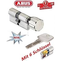 Abus EC550 - Bombín cilíndrico con pomo (35 x 35 mm, incluye 6 llaves)