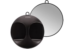 TB TOOLS FOR BEAUTY Lussoni Black Round Mirror Ø29 cm - specchio rotondo