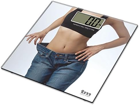 TM High Precision Electron Tempered Glass Bathroom Scale Girl design
