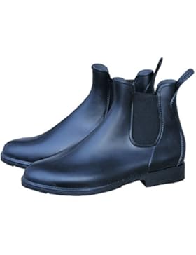 PVC Stiefelette Cardiff schwarz, Elastikeinsatz Stiefeletten für Erwachsene PVC Stiefelette, Jodhpurstiefelette...