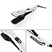 Ocathnon Hair Straightening Rotating Hair Brush Straightener Ceramic Steam Brush With Flat Iron LCD Display with Removable Water Reservoir-White