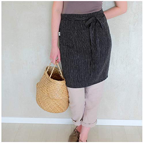 Linen & CottonFunctional and Stylish Waist Apron ELKO, 100% Stonewashed Linen