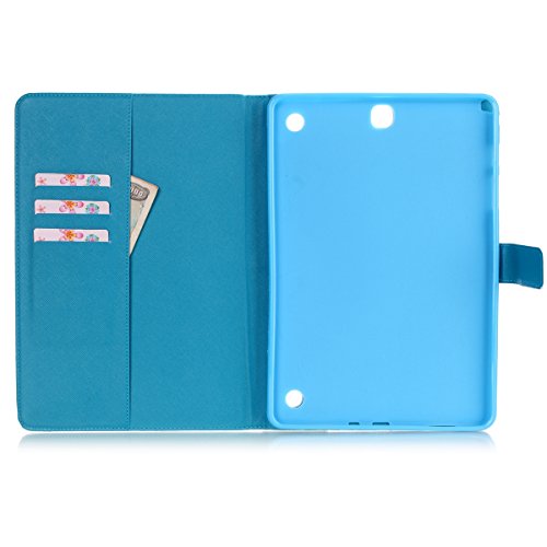 Felfy Slim Full Body Cute Cartoon Sweet Candy Funny Eyes Muster PU Lederhülle Case Cover Etui Schutz Hülle Tasche für Samsung Galaxy Tab A 9.7 Zoll T550 P550 T555N + 1x Koala Anti Stöpsel + 1x Silber Stylus - 5