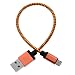 Produktbild GGG Kurz Kupferdrähte Mikro-USB Daten-Synchronisierung Universal Ladekabel für Samsung HTC Rot