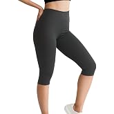 ALYA UNDERWEAR Diz Altı Kapri Tayt Y&uuml;ksek Bel Likralı Parlak Dalgı&ccedil; Kumaş