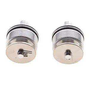 Ecomspace 1 Pair Aluminum Front Fork Bolts Cap Adjusters for Honda CB400 Silver
