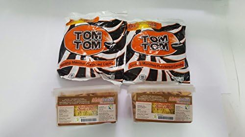 JMA 2 Crunchy Coconut Chin Chin & 2 Tom Tom candy snack Pack