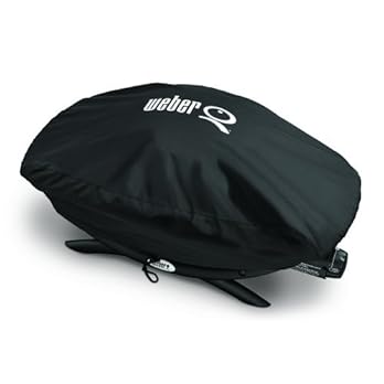 Weber Stephen Products Q Grill Cover Vinyl Bonnet For Q2000 Q200