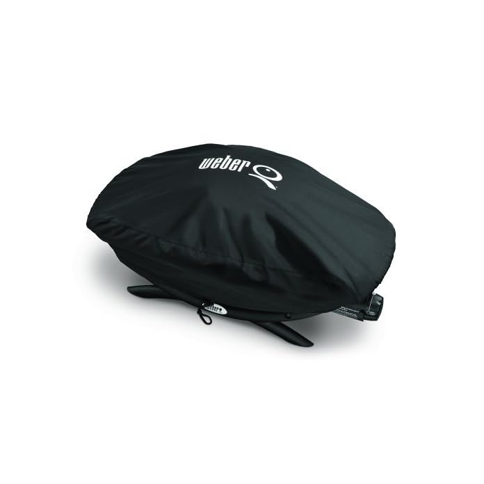 Weber Stephen Products Q Grill Cover Vinyl Bonnet For Q2000 Q200