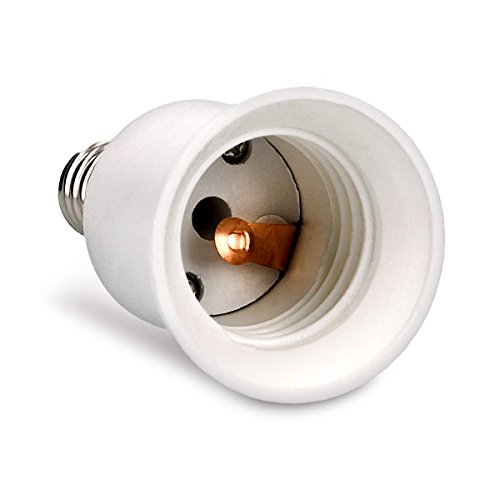 confronta il prezzo kwmobile adattatore lampadina E14 E27-4x attacchi porta lampada da E14 a E27 convertitore per lampadine alogene LED a risparmio energetico miglior prezzo