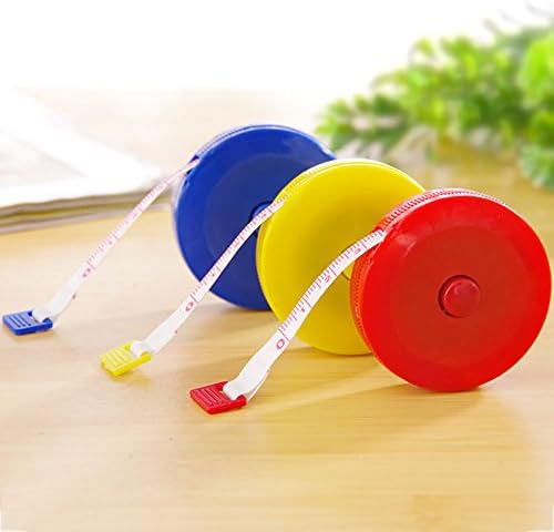 3 Pack Retractable Tape Measure 150cm Metric Ruler Sewing Tape for Dress Makers and Tailors