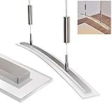 BESONDERHEITEN: Die Leuchte kann mithilfe eines Pendels in der Höhe zwischen 100cm und 170cm verstellt werden. Dadurch können Sie die Leuchte optimal an die jeweiligen Raumverhältnisse anpassen.