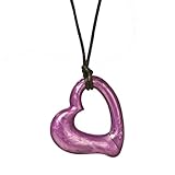 Chewigem Miller Heart Necklace - Sensory Chew - Fidget Toy - Autism - Purple