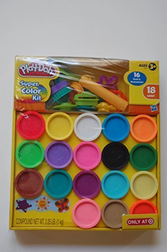 Play-doh Super Color Kit, 18 Fun Colors, 16 Tools and Accessories by Play-Doh