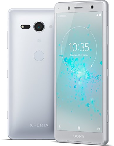 Sony Xperia XZ2 Compact Smartphone (12,7 cm (5,0 Zoll) IPS Full HD+ Display, 64 GB interner Speicher und 4 GB RAM, Dual-SIM, IP68, Android 8.0) White Silver - Deutsche Version