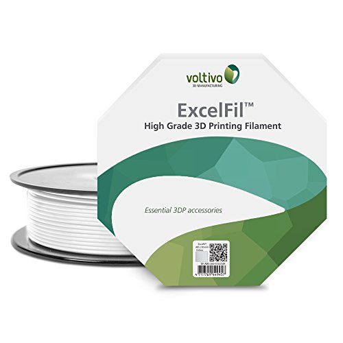 Voltivo ExcelFil 3D Druck Filament, PLA, 1,75mm - weiÃŸ