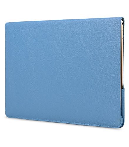 Melkco Easy-Fit Premium-echtes Leder-Abdeckung für Apple MacBook Air – 12 Zoll (Schwarz) - 2
